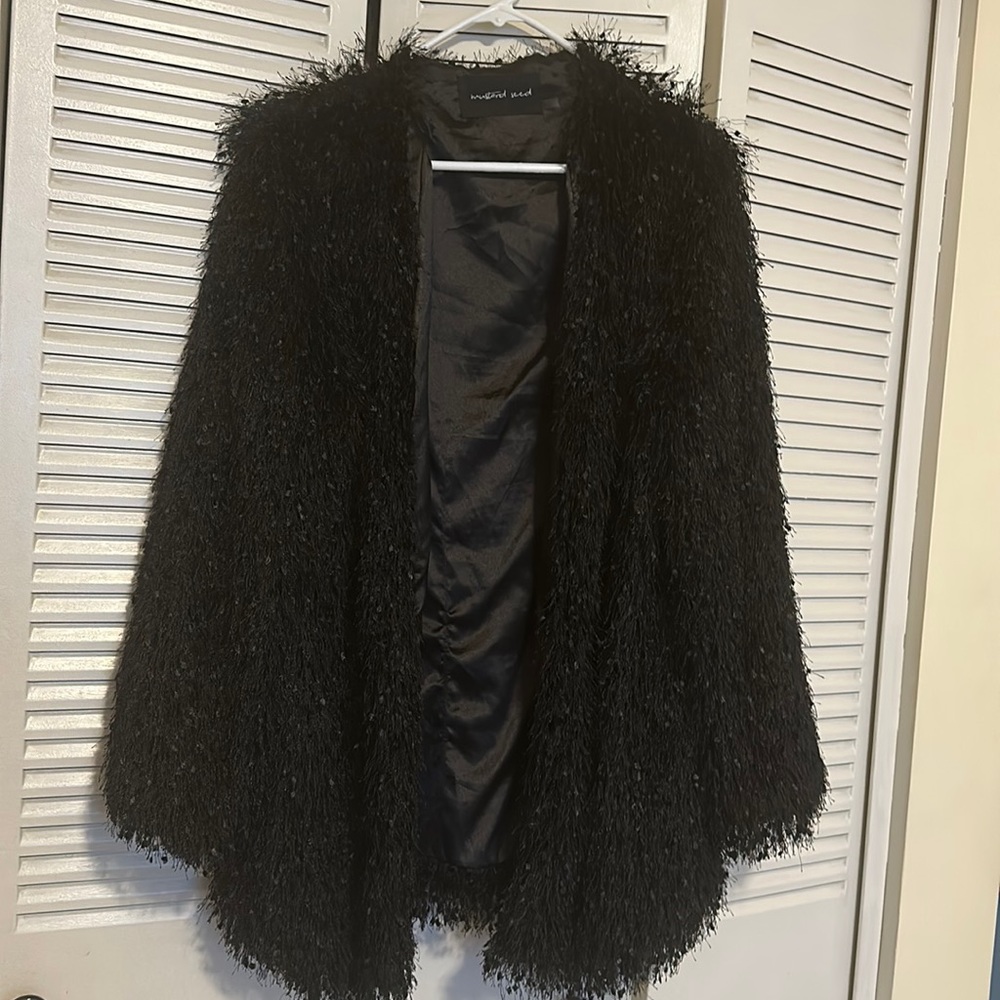 Mustard Seed fuzzy jacket size Medium